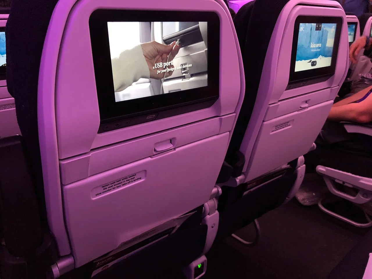 air new zealand auckland to houston review