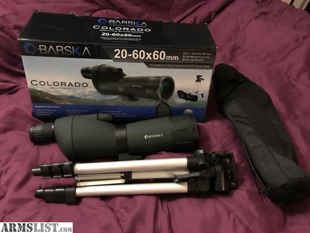 barska 20 60x60 colorado spotting scope review