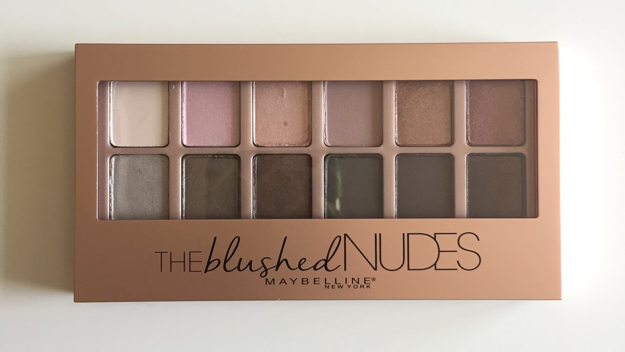 maybelline blushed nudes palette review